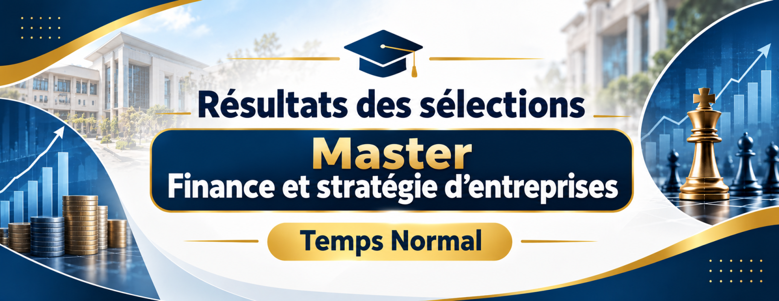  نتائج انتقاء ماستر المالية واستراتيجية المقاولات – التوقيت العادي